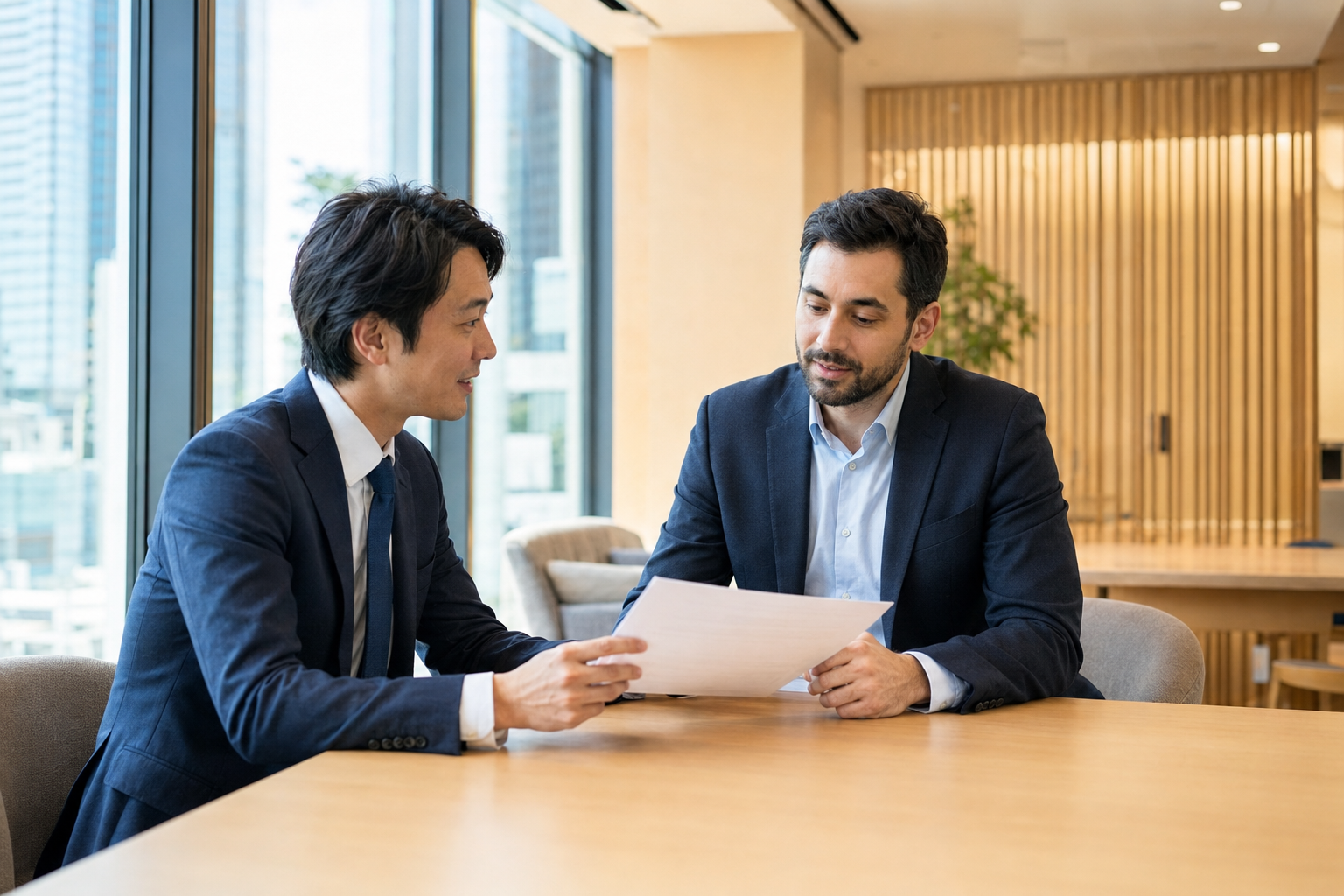 国際人材とキャリアアドバイザーによる相談